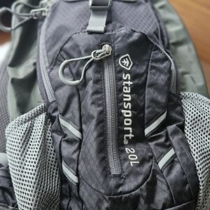 Black and Gray Men's Backpack